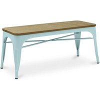 Bank - Industriedesign - Holz und Metall - Stylix Light blue von INDUSTRIAL STYLE