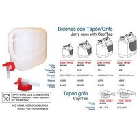Industrias Tayg - 20-Liter-Kunststofffass mit Zapfhahn, geeignet für Lebensmittel 603365 von INDUSTRIAS TAYG
