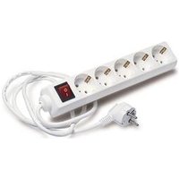 Industrias Tayg - Mehrfachsockel mit 5 Steckdosen, Schalter, Kabel 1,4 m, 808609 tayg von INDUSTRIAS TAYG