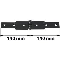 Klappscharnier, 50 x 3 mm, 2 x L.140 mm, schwarz Klappscharnier, 50 x 3 mm, 2 x L.140 mm, schwarz von AFBAT