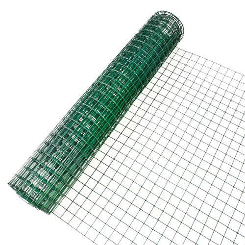 INDUTEC 4eck-Geflecht Drahtgitter Volierendraht - grün - MW: 12,7mm | DS: 0,90mm | B: 1000mm | 5m Rolle von INDUTEC