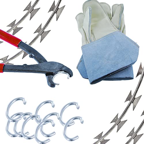 INDUTEC Natodraht Montageset Handschuhe Zange C-Clips Montage Clips Set INDUTEC Natodraht Montageset Handschuhe Zange C-Clips Montage Clips Set von INDUTEC