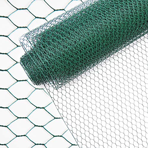 INDUTEC Sechseckgeflecht Drahtzaun Drahtgeflecht Gartenzaun Hasendraht - grün - MW: 25 mm | H: 50 cm | L: 10 m Rolle INDUTEC Sechseckgeflecht Drahtzaun Drahtgeflecht Gartenzaun Hasendraht - grün - MW: 25 mm | H: 50 cm | L: 10 m Rolle von INDUTEC
