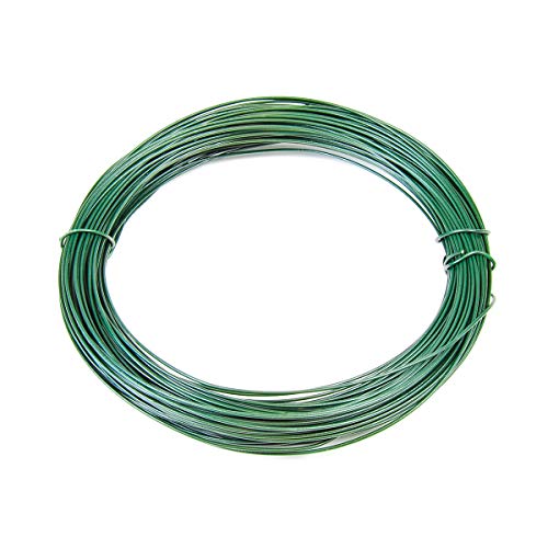 Spanndraht im Ring verzinkt und grün beschichtet - 3,8 mm - Länge 80 m von INDUTEC