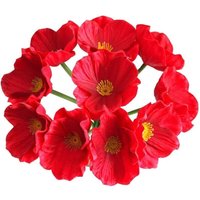 10er Set Künstliche Wilde Mohnblumen Künstliche Kunstblumen Fühlen Sich Realistisch An Künstliche Blumen Für Brautstrauß Oder Party von INEASICER