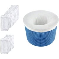 15er-Pack Pool-Skimmer-Socken. Idealer Schutz für Korbfilter und Skimmer. Diese langlebigen Filtersocken entfernen Schmutz und Blätter und schützen von INEASICER
