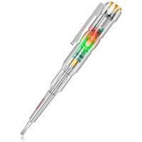 2-teiliger Schraubendrehertester, Spannungsprüfstift, 70-250 V elektrischer Spannungsdetektor, elektrische Tester, ABS-Schale, für die Reparatur von von INEASICER