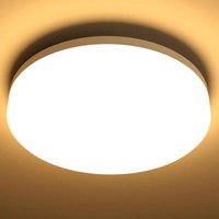 24W LED Deckenleuchte, IP54 wasserdichte Deckenleuchte, Warmweiß 3000K, 1250LM, 120° Abstrahlwinkel, LED Deckenleuchte, ideal für Badezimmer, Balkon, von INEASICER