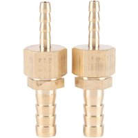 2er-Pack 4–8 mm Messing-Stichverbinder mit Schnellverschluss, Reduzierstecker für Teich-Pool-Schlauch 2er-Pack 4–8 mm Messing-Stichverbinder mit Schnellverschluss, Reduzierstecker für Teich-Pool-Schlauch von INEASICER