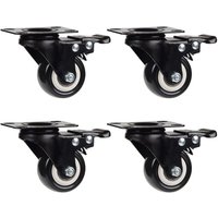 4 Lenkrollen 50mm Möbelrollen Transportrollen Rollen, 50kg pro Rolle - Typ 2 von INEASICER