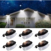 6er-Pack Solar-Dachrinnenleuchten, 9 LEDs, 100 lm, wasserdichte Solar-Dachrinnenleuchten für den Außenbereich für Gartenzaun, Dachtraufe, Wand, 6er-Pack Solar-Dachrinnenleuchten, 9 LEDs, 100 lm, wasserdichte Solar-Dachrinnenleuchten für den Außenbereich für Gartenzaun, Dachtraufe, Wand, von INEASICER