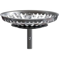 Ineasicer - Abflusskorb für Küchenspüle, 80 mm – Universalsieb aus Edelstahl, Pop-Up-Korbstopper, 32 mm Stifte von INEASICER