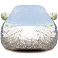 Autoabdeckung Outdoor SUV, Universelle wasserdichte Autoabdeckung Anti Hagel Anti UV mit Reißverschluss, 490 x 160 x 190 cm (2XXL) von INEASICER