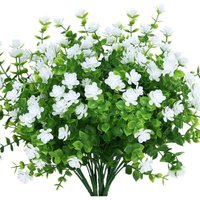 Blumensträuße, künstliche Blumen, UV-beständig, Grünpflanzen, Sträucher, Pflanzen, Eukalyptus, zum Aufhängen im Innen- und Außenbereich, Dekoration von INEASICER