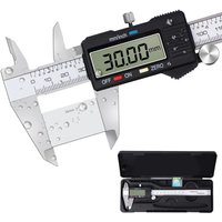 Ineasicer - Digitaler Messschieber, klassischer digitaler Messschieber aus Edelstahl, professioneller Messschieber mit großem LCD-Display von INEASICER
