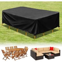 Dunkelgraue Schutzhülle - Rechteckige PA-beschichtete Polyesterplane für Gartentische, 155×95×68cm Dunkelgraue Schutzhülle - Rechteckige PA-beschichtete Polyesterplane für Gartentische, 155×95×68cm von INEASICER