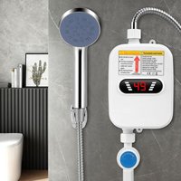 Durchlauferhitzer, elektrischer Durchlauferhitzer mit Duschkopf mit LED-Anzeige, schnell aufheizender Warmwasserbereiter von INEASICER