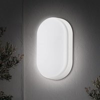 Elliptische LED-Schottleuchte, Decken- und Wandleuchte, 20 W, 4000 K, 1000 lm, IP54, für den Innen- und Außenbereich, Weiß von INEASICER