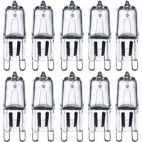 G9 220 V 40 W Halogenlampen, Klarglas, LED-Lampen, Tischlampe, Wandlampe, Energiesparlampe, explosionsgeschützte Lampen, warmes Licht (10er-Pack). von INEASICER