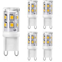 G9 LED-Lampe, 2 W, entspricht 20 W, 25 W, G9-Halogen, 300 lm, warmweiß, 3000 K, G9-LED-Lampe, CRI 83, 360-Grad-Winkel, AC 220–240 V, nicht dimmbar, von INEASICER