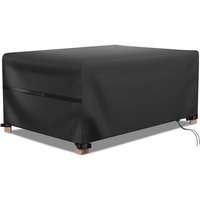 Gartenmöbel-Abdeckung, wasserdicht, atmungsaktiv, winddicht, UV-Schutz, 420D Oxford-Schutzhülle für Gartentisch im Freien (180 x 120 x 74 cm) von INEASICER