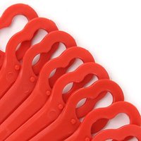 Ineasicer 100 Stück Ersatzklingen für LIDL-Rasentrimmer, großes Loch 10 mm, kleines Loch 5 mm von INEASICER