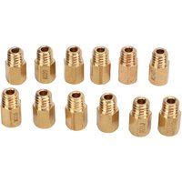 Ineasicer - 12-teiliges sechseckiges Vergaser-Hauptdüsen-Kit aus Messing für Mikuni vm tm tmx 210-320 von INEASICER