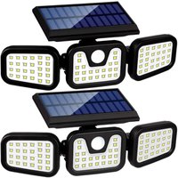 Ineasicer 2 Stück Solarleuchten für den Außenbereich, 74 LED-Sicherheitslampe mit Bewegungsmelder und 270°-Weitwinkel & IP65-Wasserdichtigkeit, Ineasicer 2 Stück Solarleuchten für den Außenbereich, 74 LED-Sicherheitslampe mit Bewegungsmelder und 270°-Weitwinkel & IP65-Wasserdichtigkeit, von INEASICER