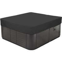 Ineasicer - Whirlpool-Abdeckung für den Außenbereich, 210D Oxford-Gewebe, Spa-Schutzhülle, wasserdicht, staubdicht, quadratisch, Schwarz, 231 x 231 x von INEASICER