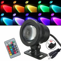 Ineasicer - Unterwasserbeleuchtung, Spot-Brunnen, 10 w led für Schwimmbäder, IP68, wasserdicht, oberflächenmontierter Unterwasserprojektor (Farbe: von INEASICER