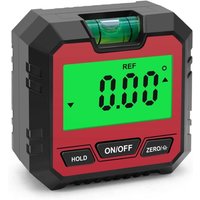 Ineasicer - Elektronischer digitaler Winkelmesser, 4 x 90 ° Messbereich, einfach zu bedienen für die Holzbearbeitungsdekoration von INEASICER