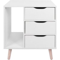 Ineasicer - Freistehender Nachttisch für Schlafzimmer, Nachttisch, Schrank mit Schubladen, Fußablage Ineasicer - Freistehender Nachttisch für Schlafzimmer, Nachttisch, Schrank mit Schubladen, Fußablage von INEASICER
