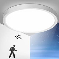 Ineasicer LED Deckenleuchte mit Bewegungsmelder Innen 30CM, 24W 2400LM Deckenleuchte Bewegungsmelder 6000K, Flurlampe mit Bewegungsmelder für Balkon von INEASICER