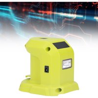 Ineasicer - Lithium-Ionen-Akku-Konverteradapter, zwei USB-Anschlüsse mit LED-Anzeigen für Ryobi P743 18 v 14,4 v von INEASICER