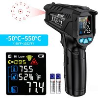 Ineasicer - Thermomètre infrarouge laser professionnel sans contact, pistolet de température infrarouge -50°C à 550°C von INEASICER