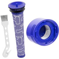 V8-Filter für kabellosen Staubsauger Dyson V8 V7 SV10 Animal Absolute Motorhead, Teilenummer DY-96566101, vorderer und hinterer Filter DY-96747801 von INEASICER