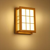 Ineasicer - Wandlampe aus Massivholz im japanischen Stil - Nachttischlampe für Schlafzimmer und Hotel - Wandbox a+ von INEASICER