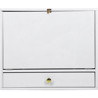 Ineasicer - Wandmontierter Schreibtisch, Wandschreibtisch mit Schublade und Regalen, herunterklappbarer Wand-Laptop-Schreibtisch, schwebender von INEASICER