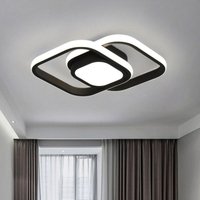 Ineasicer - led Deckenleuchte 4000K Neutralweiß 24W Eckig Deckenlampe Schwarz 2000LM Modernes Design Flurlampe Küchenlampe für Studio Balkon Keller Ineasicer - led Deckenleuchte 4000K Neutralweiß 24W Eckig Deckenlampe Schwarz 2000LM Modernes Design Flurlampe Küchenlampe für Studio Balkon Keller von INEASICER