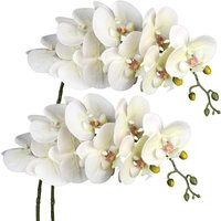 Künstliche Phalaenopsis-Orchideen, 9 Köpfe, Seidenblumen, 96 cm, geeignet für die Dekoration von Hochzeiten zu Hause, 2 Stück Künstliche Phalaenopsis-Orchideen, 9 Köpfe, Seidenblumen, 96 cm, geeignet für die Dekoration von Hochzeiten zu Hause, 2 Stück von INEASICER
