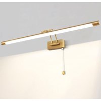 LED 12W IP44 Spiegel Wandleuchte Badbeleuchtung Messing Innenbeleuchtung Mit Schalter, 60CM 3000K Wandlampen Für Bilder Und Vitrinen Verstellbarer von INEASICER