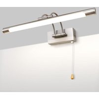 LED 8W IP44 Spiegel Wandleuchte Badbeleuchtung Nickel Innenbeleuchtung Mit Schalter, 40CM 3000K Wandlampen Für Bilder Und Vitrinen Verstellbarer Arm von INEASICER
