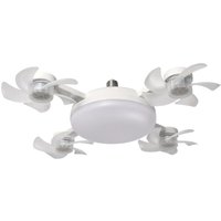 LED-Deckenventilator mit Fernbedienung, dimmbarer LED-Deckenventilator (vier Köpfe) von INEASICER
