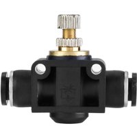 Luftstromregler für 6-mm-Schlauch, pneumatischer T-Verbinder, Regelventil für Rohrverbindungen (6 mm) von INEASICER
