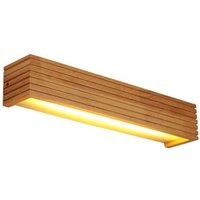 Ineasicer - Moderne Vintage-LED-Wandleuchte aus Massivholz in Holzfarbe (35 x 8 x 8 cm) von INEASICER