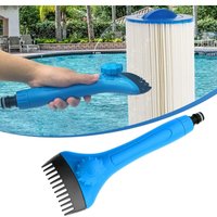 Reinigungsbürste für Poolfilter, Anti-Schutt- und Anti-Schmutz-Spa-Filter mit Einstellknopf zum Reinigen von Whirlpoolfiltern, Pools und Spas von INEASICER