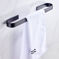Schwarzer Handtuchhalter in U-Form ohne Bohren, 45 cm – Premium-Qualität – für Badezimmer – selbstklebend – Wandmontage – Badzubehör für Bad, Küche, Schwarzer Handtuchhalter in U-Form ohne Bohren, 45 cm – Premium-Qualität – für Badezimmer – selbstklebend – Wandmontage – Badzubehör für Bad, Küche, von INEASICER