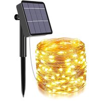 Solar-Lichterkette für den Außenbereich – 32 m, 300 LEDs, Kupferdraht, Solar-Weihnachtslichterkette mit 8 Modi, für Außendekoration, Garten, Bäume Solar-Lichterkette für den Außenbereich – 32 m, 300 LEDs, Kupferdraht, Solar-Weihnachtslichterkette mit 8 Modi, für Außendekoration, Garten, Bäume von INEASICER