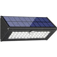 Solarlicht, Solar-Gartenlicht, 1100 lm, 4500 mAh, Solarleuchten für den Außenbereich mit Infrarot-Bewegungssensor, wasserdicht IP65, 4 intelligente von INEASICER