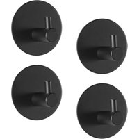 Stück 3M Klebehaken, 7 kg max. selbstklebende Edelstahl-Badezimmer-Wandhaken, Handtuchhalter mit Klebeband, Familie und Büro, Schwarz Stück 3M Klebehaken, 7 kg max. selbstklebende Edelstahl-Badezimmer-Wandhaken, Handtuchhalter mit Klebeband, Familie und Büro, Schwarz von INEASICER